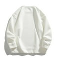 thumbnail image 4 of uikmnh Sweatshirts for Men Men's Lined Suede Crewneck Sweatshirt Winter Warm Casual Pullover Top Comfortable Loose Fit Big Size Plain Design Size:XL, 4 of 5