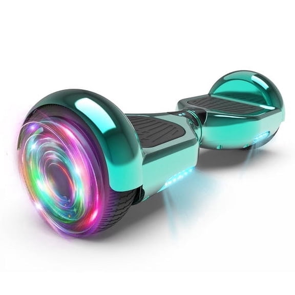 Bluetooth Hoverboard for Kids, Spider Color and Chrome Color Self Balancing Scooter Built-in Wireless Speaker and Flashing Wheels