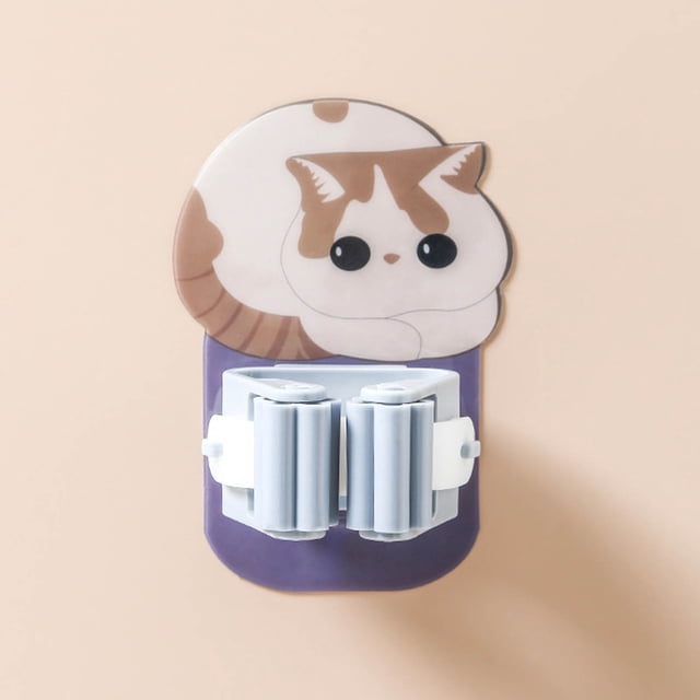 Fiudx Gancho de Pared Creativo, Diseño de Dibujos Animados, Adhesivo Fuerte Que No Deja Marcas, Múltiples Usos para Colgar, Decoración Del Hogar, Organizador de Trapeadores, Cepillos y Paraguas, Fáci