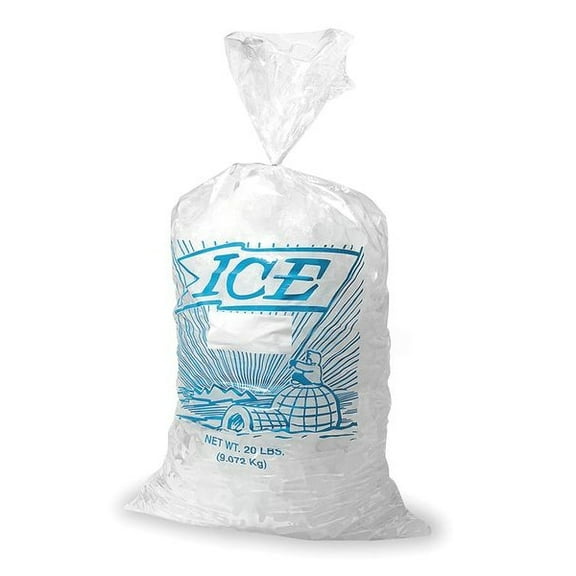 Manufacturer Varies Unprinted Ice Bags,25 lb,30 in,PK500 3CUE1