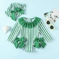 thumbnail image 2 of UAYOTSE Baby Girl Swimsuit Long Sleeve Swimsuit Romper with Hat Baby Girl Bathing Suit Beach Rash Guard,Sizes 18-24 Months, 2 of 6