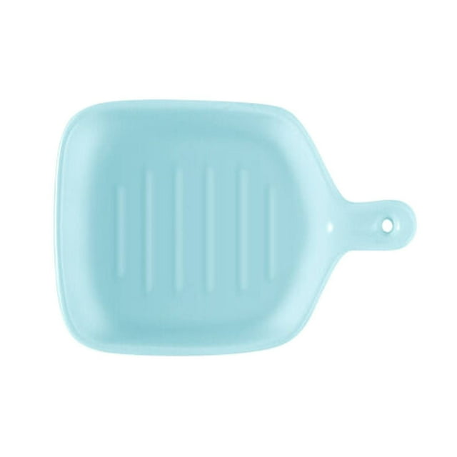 Liquidation en Liquidation Bleu 1x3,5po Bol à Fruits Assiette à Fruits Plat de Cuisson avec Poignée Style Simple Résistant à la Chaleur Compatible Micro-Ondes pour Aliments Cuisine Déco Maison