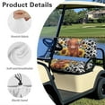 thumbnail image 6 of Yuyamidu Highland Cow Golf Cart Seat Cover Backrest Cover Set of 2 Sunflower Travel Sports Cart Seat Cushion Covers for 2 Person Seats Club Car Golf Cart Accessories, Cow Print, 6 of 7