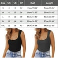 thumbnail image 2 of XINMidd Women Basic Slim Fit Summer Tops Cute Sleeveless Shirts Short Sleeve Shirt Women Womens Short Sleeve Striped Womens Shirt Womens Athletic Clothes Apparel Shirt Long Sleeve Running Shirts, 2 of 3