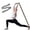 Grey, variant on 8 Loop Elastic Stretching Strap, Yoga Dance Stretching Loops Band for Physical Therapy Home Fitness Flexibility Training(Blue,90x4cm)