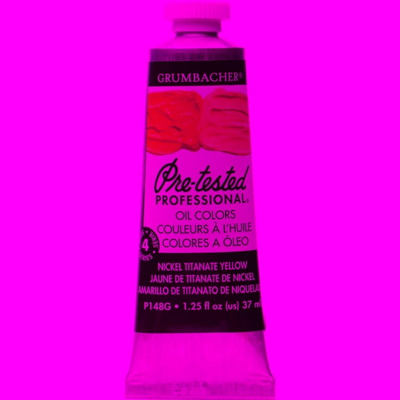 Grumbacher Pre-Tested Oil Color, 37ml Tube, Nickel Titanate Yellow