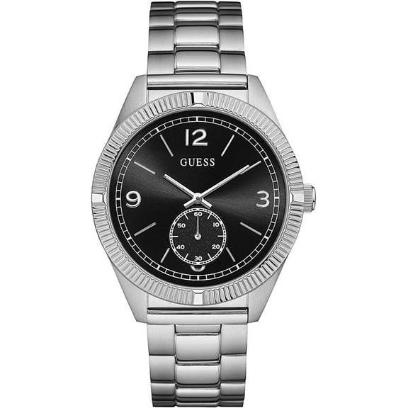 W0872G1,Men's Dress,Stainless Steel Case and bracelet,Silver Tone,Dark Dial,WR