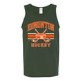 thumbnail image 2 of Wild Bobby City of Edmonton Hockey Fantasy Fan Sports Men's Tank Top, Forest Green, 3X-Large, 2 of 5