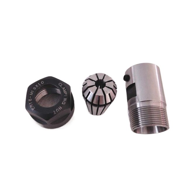 1Pcs Spindle Motor Clamp Rod C20 ER16 32L 8mm +1Pcs ER16/1mm -10mm Collet ,Increase Stability