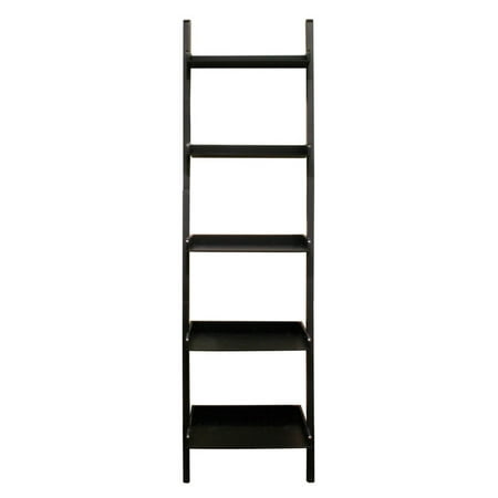 Five Tiered Leaning Bookcase