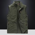 thumbnail image 2 of Vest Men's Spring Fleece Sleeveless Fleece Vest Outdoor Fleece Vest, 2 of 5