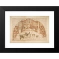 thumbnail image 2 of Carlo Urbino 24x18 Black Modern Framed Museum Art Print Titled - The Coronation of Esther (1510-85), 2 of 5