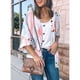 thumbnail image 5 of Chaqueta cubierta para mujer, transpirable, amigable con la piel, frente abierto, estampado floral, chaqueta para fiesta en casa, 5 of 5