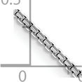 thumbnail image 2 of 14K White Gold Jbsp's 1.2mm Concave Box Chain (16 X 1.2) Made In Italy 7265-16, 2 of 5