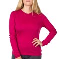 thumbnail image 2 of MERIWOOL Women's Merino Wool Midweight Baselayer Crew - Berry - S, 2 of 7