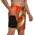 thumbnail image 3 of Gaeub Orange Rotating Mens Swim Trunks Stretch Beach Shorts Quick Dry for Men Swim Shorts Swimwear with Pockets- XX-Large, 3 of 9