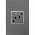 thumbnail image 2 of Legrand adorne 15A Tamper-Resistant GFCI Outlet in Magnesium Finish, 2 of 4