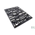 thumbnail image 2 of Handcraft Rugs-Modern Contemporary Living Room Rugs-Abstract Carpet with Geometric Swirls Pattern-Black/White/Gray/Ivory (5x7 feet), 2 of 7