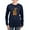 Navy, variant on CafePress - Halloween Letter E Witch Monogram Women's Long Sle - Women's Long Sleeve Graphic Tee Casual Fit