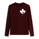 thumbnail image 3 of MHFRRA Camiseta de Manga Larga para Mujer con La Bandera del Día de Canadá y La Hoja de Arce Canadiense. Café, 3 of 3