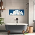 thumbnail image 3 of ZHONGYUTONG 3 Piece Clouds Canvas Wall Art Blue Sky White Clouds Pictures Nature Landscape Artwork Print Modern Poster for Living Room Decor Framed (11.00" x 14.00" x 3PCS), 3 of 5