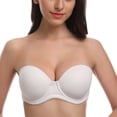 thumbnail image 1 of Soutien-gorge Sans Bretelles pour Femme Grande Taille, Bonnets Pleins, à Armatures, Contour Multiusage, 1 of 6