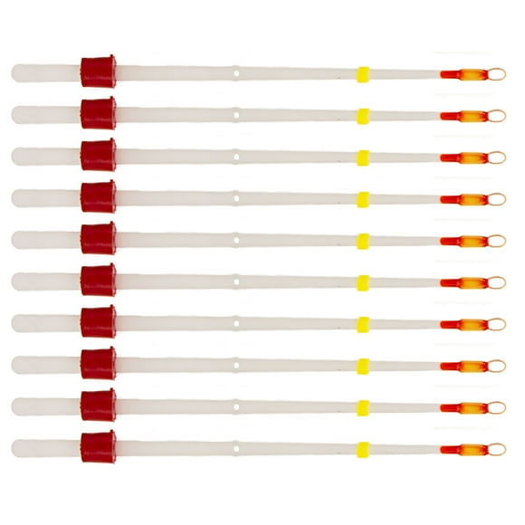 braveheart 10pcs Top Tip Ice Fishing Rods Section Bobber Indicator Pole Extension Parts Accessory Outdoors Light Plastic Durable 70mm 70mm
