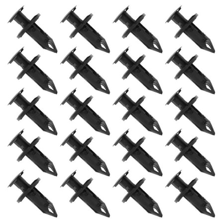 Tineasur Car Bumper Clips Set in Black Nylon for Front Bumper with Excellent Fit and Protection