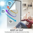 thumbnail image 6 of KOGYAS 17x78.7inch Privacy Window Film,One Way Window Film for Sun Blocking Anti UV Reflective Heat Control Blackout Window Tint Film for Home and Office,Non-Adhesive Mirror Window Clings,Sliver, 6 of 7