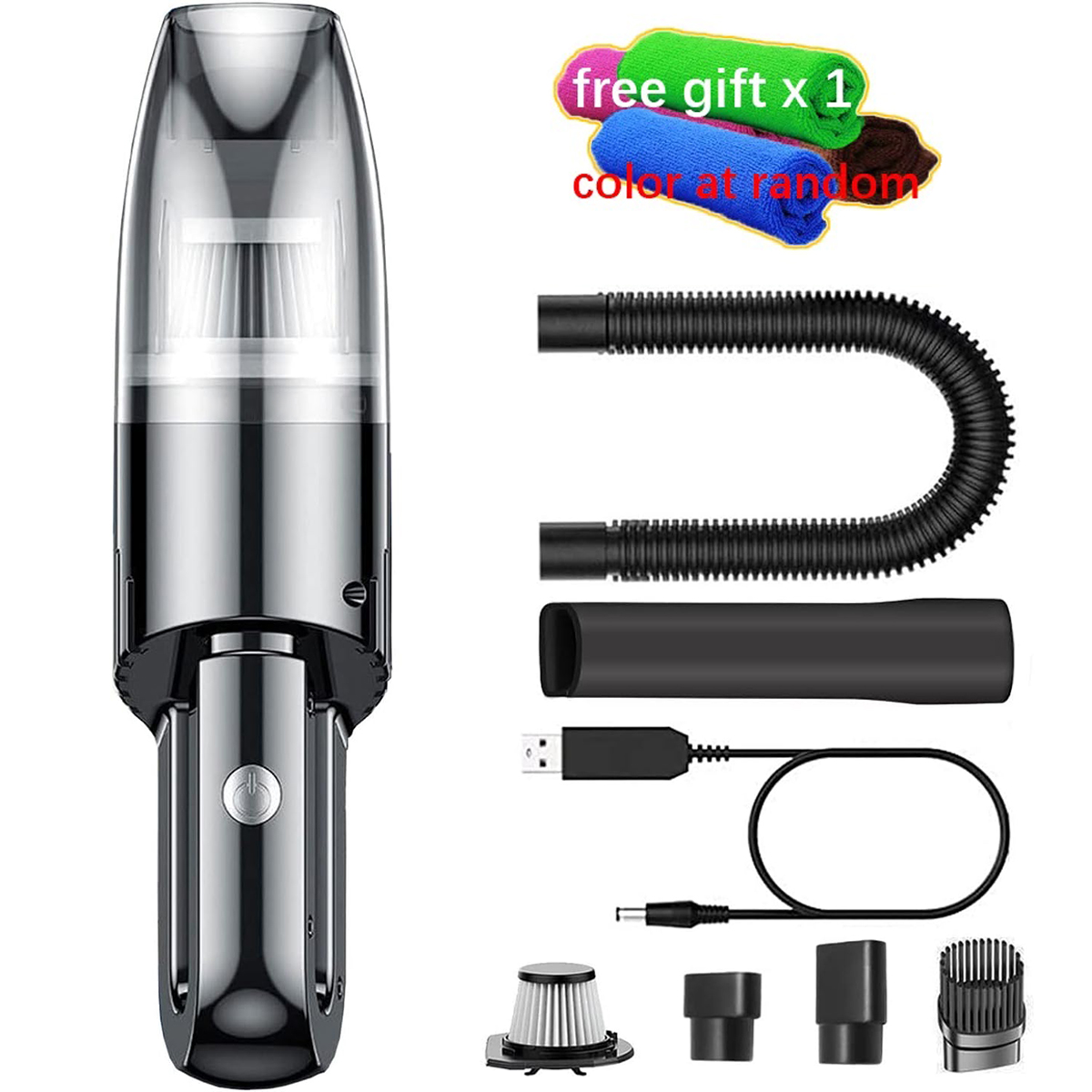 Byseng Cordless Vacuum Cleaner, Mini Handheld Car Seat Dustbuster 8kPA Powerful Suction Hand Vac