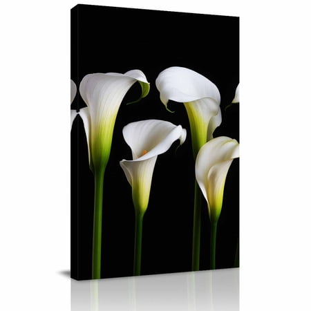 Canvas Wall Art White Floral Framed Canvas Prints for Bedroom Dining Room Modern Art Summer Botanical Watercolor Large Gallery Wrapped Wall Decor for Home Office Gifts 20 x24 Ship Next Day