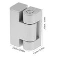 thumbnail image 2 of UPGRATOR 4pcs Door Hinge for Long Term Use Silver Zinc Alloy High Stability, 2 of 5