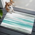 thumbnail image 4 of Teal Grey Ombre Area Rugs 2x3 for Living Room, Abstract Art Oil Painting Modern Non Slip Washable Rug Runner, Low Pile Indoor Floor Carpet Mat Bathroom Rugs for Bedroom, Kids Room, 4 of 9