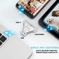thumbnail image 4 of Unidad flash iDiskk 128 GB para iPhone 1 TB para iPhone/iPad/PC, 4 of 7