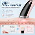 thumbnail image 7 of ULTREMA 4-in-1 Facial Care Device, Rechargeable Warm Facial Massager with Red & Blue Light Modes, Sonic Vibration Cleansing Tool for Face, Eye Area & Skincare Routine, Pale Pink, 7 of 7