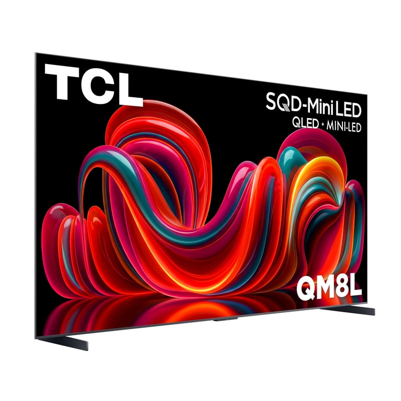TCL 98” QM8L Series SQD-Mini LED QLED Smart Google TV (NEW 2026) - TCL Deep Color System with Super QLED, Up to LD4000 Precise Dimming Series, Up to HDR6000 Peak Nits, WHVA 2.0 Ultra Panel - 98QM8L gallery view
