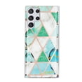 thumbnail image 2 of Allytech Galaxy S22 Ultra 5G Cell Phone 6.8" Case 2022 Electroplated Silicone Soft Flexible TPU Back Shockproof Cover Ultra Thin Lightweight Case for Samsung Galaxy S22 Ultra 5G, White Green Marble, 2 of 4