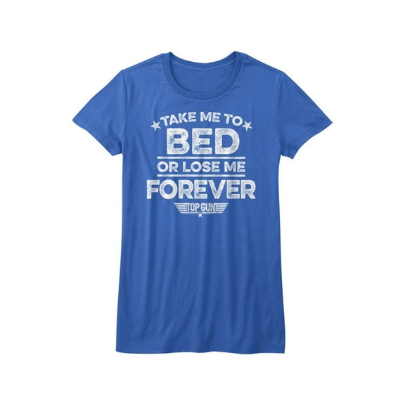 Top Gun 1980's Military Action Movie Take Me To Bed Lose Me Womens T-Shirt Tee