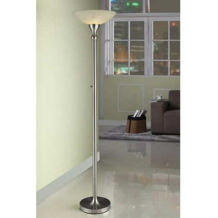 Artiva Usa 71 Inch Compact Fluorescent Torchiere Floor Lamp With Artiva Usa 71 Inch Compact Fluorescent Torchiere Floor Lamp With Hand Painted Alabaster Glass