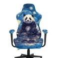 thumbnail image 3 of Whosucclay Panda Starry Night Print Gaming Chair Cover with Armrest Covers 4 Pieces Stretch Racing Computer Chair Slipcover Set Washable Rotating Desk Chairs Protector Cover, 3 of 8
