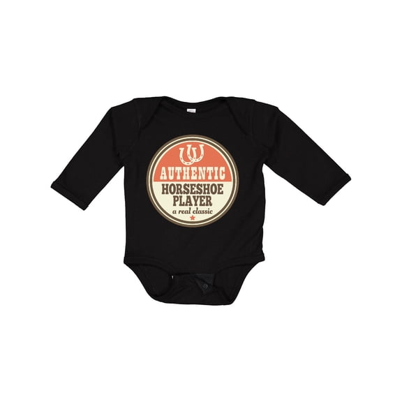 Inktastic Horseshoe Player Gift Boys or Girls Long Sleeve Baby Bodysuit
