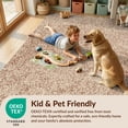 thumbnail image 4 of Design&I 5'x7' Washable Area Rug Snag-Free, Skid-Resistant Hippie Botanical Throw Artwork Faded Decorative Orange Distressed for Dining Room, Under Table, Home Office, 4 of 7