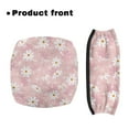 thumbnail image 2 of Jiueut Pink Daisy Rollator Seat Walker Seat and BackRest Cover Daisies for Women 2 Pack Padded Seat Cover for Rollator Walker Washable Rolling Walker Seat Cushion, 2 of 7