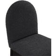 thumbnail image 6 of Pemberly Row Contemporary Black Boucle Fabric Dining Side Chair, 6 of 9