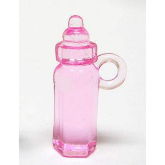 1.5" Pink Plastic Mini Baby Bottles Favor (144 Pieces)
