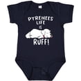 thumbnail image 3 of Inktastic Pyrenees Life is Ruff Great Pyrenees Boys or Girls Baby Bodysuit, 3 of 5