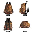 thumbnail image 2 of Casual Lions in Flowers Backpack for School,College and Travel, Water Resistant Bookbag,, 2 of 7