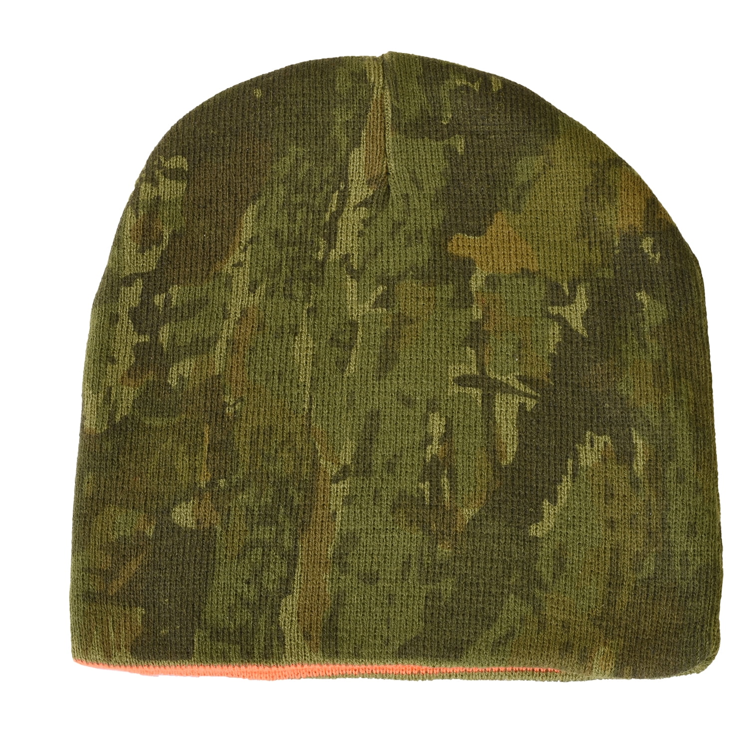 Reversible Camo Neon Orange Beanie - Walmart.com