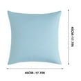 thumbnail image 3 of 2-Pack Waterproof Outdoor Pillow Covers, 45x45cm Modern Solid Color Cushion Covers for Patio Furniture, Backrest Pillows, Pool Loungers - Durable, Easy-Clean, Weather-Resistant Cloth, 3 of 5