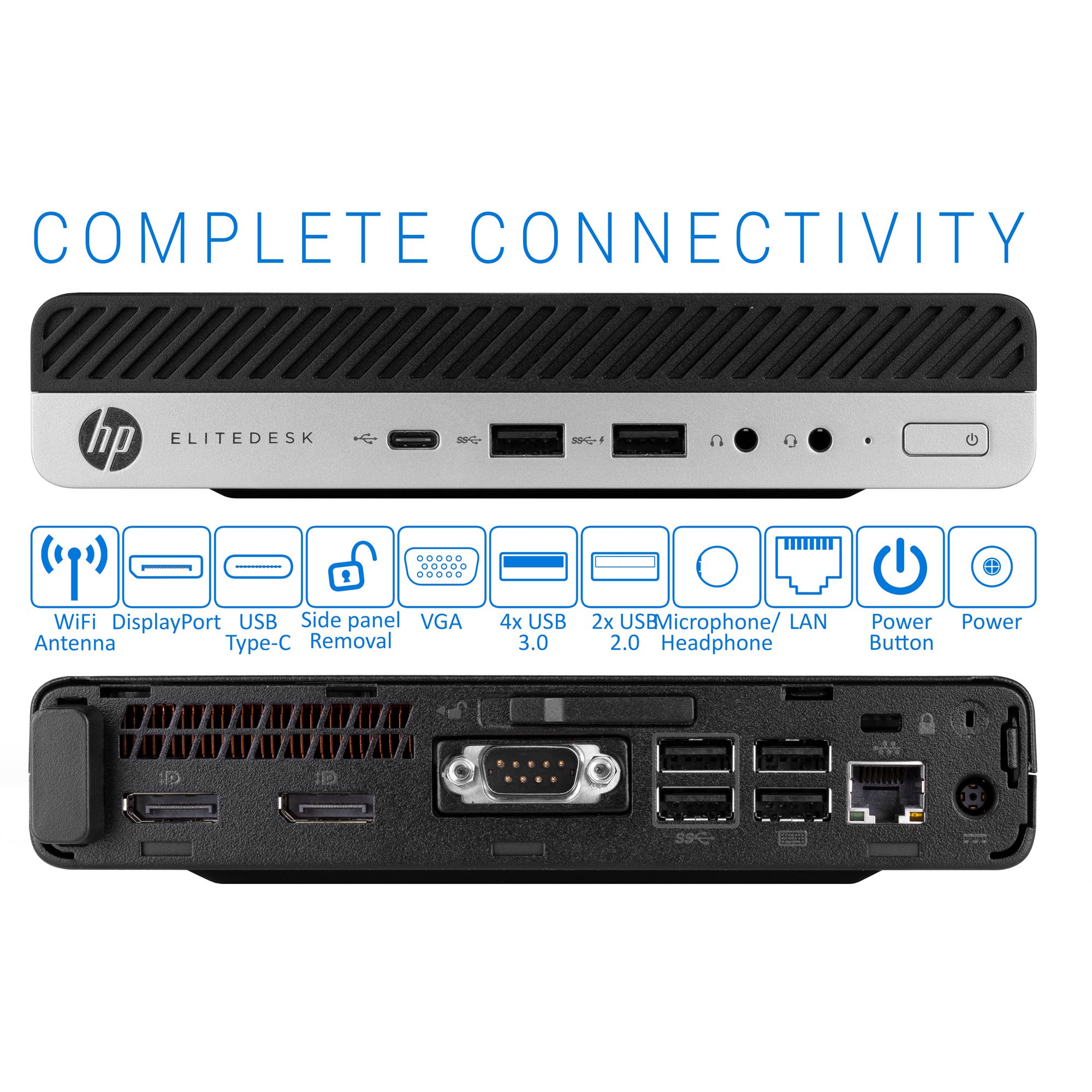Hp Elitedesk 800 G3 Mini Pc Intel Core I7 6700 Upto 4 0ghz 32gb Ram 512gb Nvme Ssd 1tb Hdd Displayport Wi Fi Bluetooth Windows 10 Pro Walmart Canada